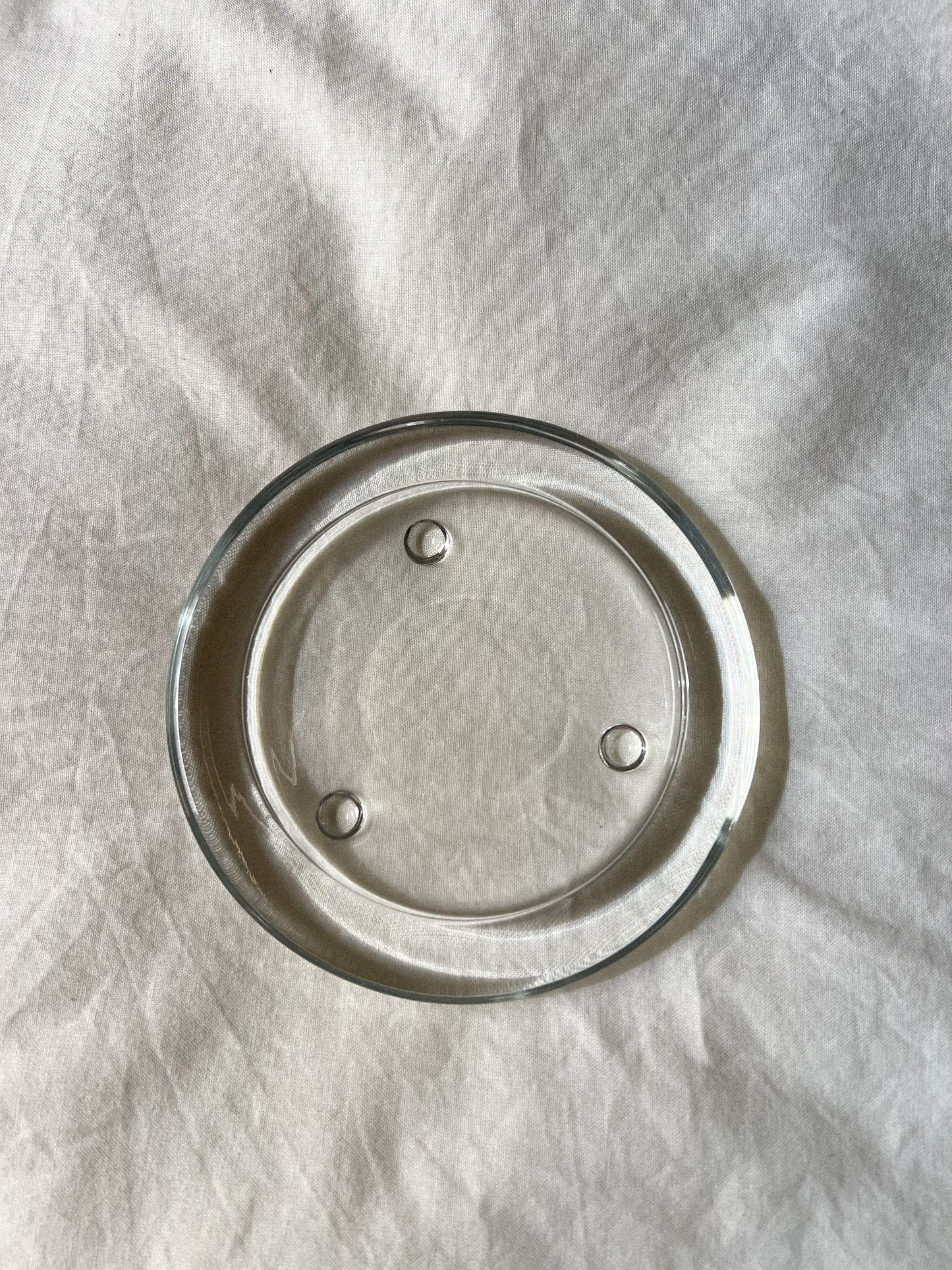 Glass Candle Plate